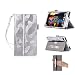 Produktbild Lenovo Tab 7 Essential Hülle,ISIN Lenovo Tab 7 Essential TB-7304F TB-7304N TB-7304I TB-7304X Android Tablet PC Premium PU-Leder Schutzhülle Tasche Stand Cover mit Handschlaufe,Stylus Halter und Umhängeband (Silber)