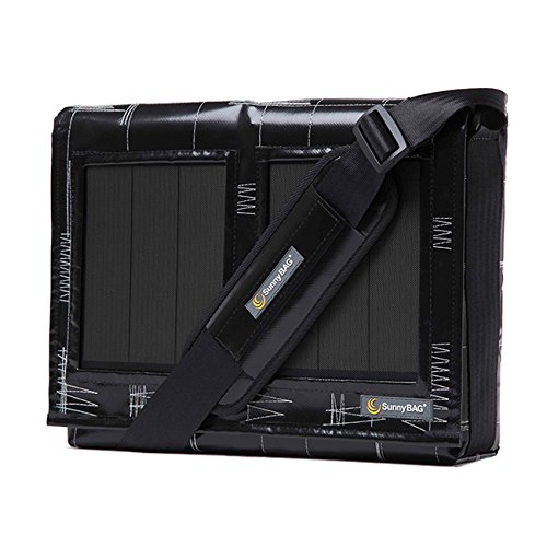 SunnyBAG 120A 01 - Funda con cargador solar integrado, negro