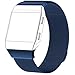 Produktbild Armband für Fitbit Ionic , FEITONG Milanese Edelstahl Uhrenarmband Zubehör Sport Watchband Straps für Fitbit Ionic (238mm, Blau)