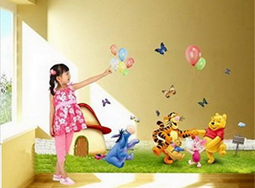 EOZY 1x Winnie The Pooh Wandtattoo Wandaufkleber Wandsticker Wandbilder Deko Zimmer Wand 50*70CM - 4