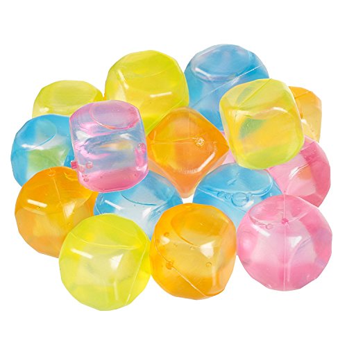 Marca nuevos 20 colores PC plástico reutilizable cubitos de hielo unidades – lavable – Seco y congelador – uso para bebidas y bolsas de frío – disponible en 4 diferentes colores – eliminar hielo de fusión 18pc