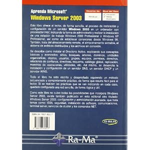 Aprenda Microsoft Windows Server 2003.