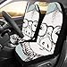 Produktbild Wietops Cartoon Rosa Schwein Brille Benutzerdefinierte Universal Fit Auto Autositzbezüge Protector Für Frauen Automobil Jeep Truck SUV Fahrzeug Full Set Zubehör Für Erwachsene Baby (Set Von 2 Front)