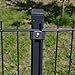 Produktbild Home Deluxe | Pfosten Doppelstabmattenzaun | 2500 mm | Anthrazit