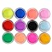 Fashion Gallery 12 Color Acrylic Powder liquid Glitter Nail Art Tool Kit UV Dust Stamper