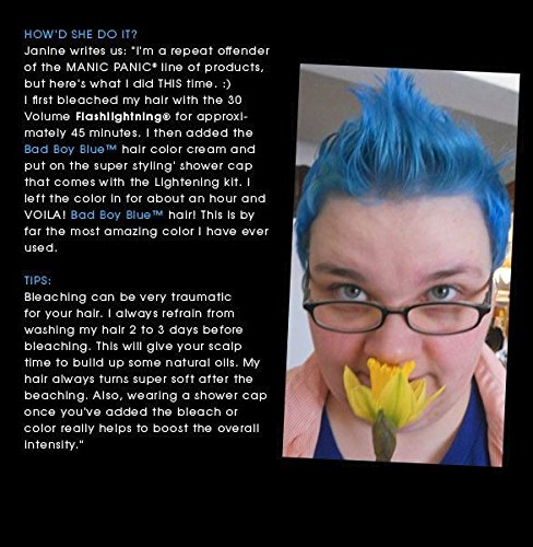 MANIC PANIC Cream Formula Semi-Permanent Hair Color – Bad Boy Blue - 3