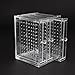 Discoball Clear Acrylic Earrings Holder 3 Panels Earring Display Jewellery Organiser - Holding Up To 120 Pairs Earrings Stud Storage