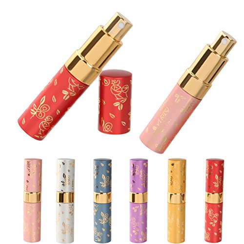 15ml Parfüm Rasierwasser Zerstäuber Leere Sprüher Flasche Pumpe Reise Wiederbefüllbare Sprühdose – Rosa - 5