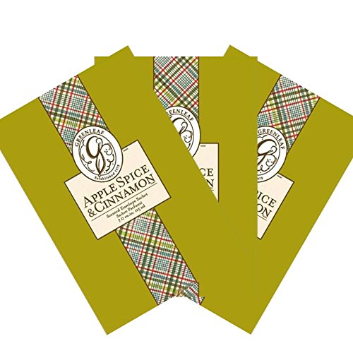 3 Pack Greenleaf Large Scented Fragrance Sachet 115ml - Apple Spice & Cinnamon