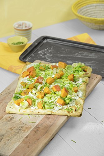 KAISER Back-und Pizzablech Classic rechteckig 42x37x2,5cm antihaftbeschichtet Stahl ausgestellter Rand gleichmäßige Wärmeverteilung - 2