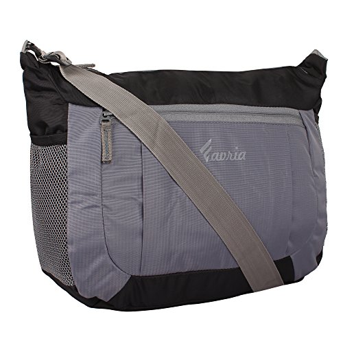 Favria Unisex Polyester Grey and Black Sling Bag RS.365 (72.00% Off) - Amazon