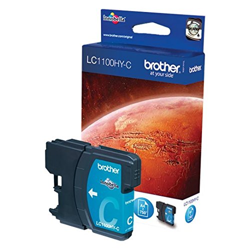 Brother LC-1100HYC Cartouche d'encre d'origine 1 x bleue 750 pages