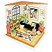 Produktbild Mumusuki Mini Puppenhaus DIY Kass Musik Wohnzimmer mit Möbel Kinder Erwachsene Modellbau Kit Puppenhaus