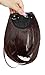 8 Inches Medium Brown One Piece Straight Bang Clip in on Bangs Fringe Hair Extension Extensions Fashion Womens Girls Choice