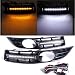 Produktbild mark8shop Paar Frontgrill Gitter 6 LED Tagfahrlicht Lampe VW Volkswagen Passat