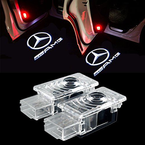 HUAYIN Coche Logo Proyector luces puerta, 2 PC Coche Logo Puerta Iluminación