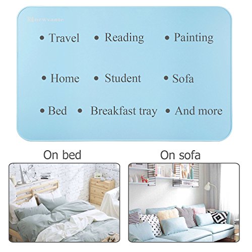 Große Bett Tablett nnewvante Laptop Schreibtisch Schoß Schreibtisch faltbar tragbare stehend Outdoor Camping Tisch, Breakfast Lesung Tablett Halter für Couch Boden Studenten Young Farbe - 5