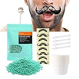 Nose Waxing Kit for Men and Women, Disposable Multi-Purpose Nose Hair Removal Wax with 20 Applicators, Quick and Painless