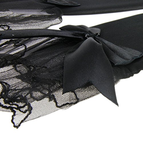 Bao Core Kurze Netzhandschuhe Brauthandschuhe Hochzeit Handschuhe Mit Schleife Mehre Farben - 7