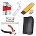 Produktbild Gitarre Reinigung Wartungskit Pflege Reinigung Repair Tool Kit professionelle Full Set Gitarre Care Werkzeug Saitenkurbel, Brücke Pins Lockvogel, String Cutter, Action, PEG Entferner