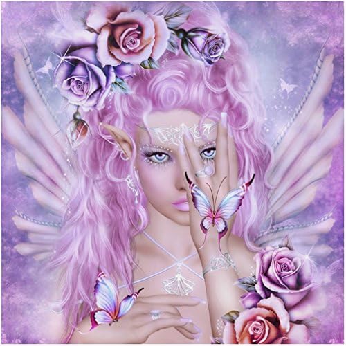 Yilianda DIY 5D Diamond Painting, Crystal Rhinestone Embroidery Pictures Arts Craft for Home Wall Decor Beauty Angel