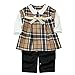 Girl Baby Infant Toddlers Plaids Romper Bowknot Top Dress Jumpsuit Outfit Clothes 12-18 Months