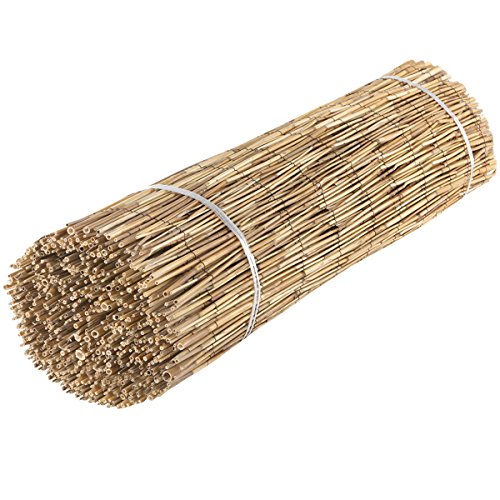 Schilfrohrmatte 6m Länge mit verschiedenen Höhen, dicht gewebt, Lärmschutz / Sichtschutz / Windschutz (160 x 600 cm) - 3