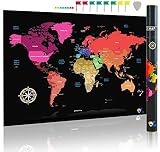 mapa del mundo rascar paises INVIERTE EN UN PRODUCTO DE ALTA CALIDAD: Nuestro mapa de City Travel diseñado en Europa es de ALTA CALIDAD y GRAN TAMAÑO y está impreso en papel grueso y laminado que no se rasga. Al raspar los países visitados, descubre los intensos y vibrantes colores que te esperan. Nuestro diseño ha sido optimizado para que puedas encontrar, leer y rascar incluso los países e islas más pequeños. Cuentas con nuestra política de 100% satisfacción garantizada o la devolución de tu dinero