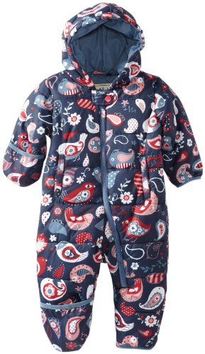 Hatley Infant Polyester Bundler Paisley Birds Snow Suit - Blue