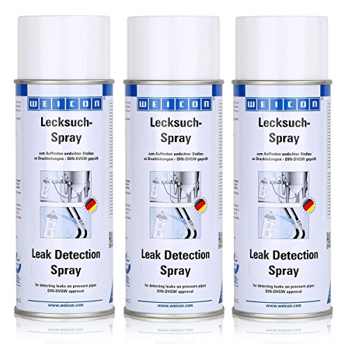 Preisvergleich Produktbild Weicon Lecksuch-Spray 400ml - Auffinden undichter Stellen - 11651400 (3er Pack)