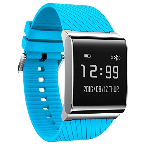 Preisvergleich Produktbild Fitness Tracker von Teepao, Aktivitätsarmbanduhr, Pulsuhr, Blutdruckmesser, wasserdichtes IP67 Smart-Armband, Schrittzähler, Pedometer, Armbanduhr für Kinder, Damen und Herren blau