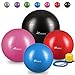 Produktbild TRESKO® Anti-Burst Gymnastikball 55cm 65cm 75cm 85cm | Sitzball | Yogaball | 300 kg | mit Luftpumpe (Grün, 65cm (geeignet für 155-175cm))