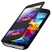 Produktbild Flip Cover Tasche Samsung Galaxy S5 G900 / S5 Neo SM-G903F Schutz Hülle Case Schwarz + mit Sichtfenster + annehmen der anrufe ohne öffne des Covers + Folie