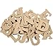Wooden Letters - Assortment, H: 4 cm, thickness 2,5 cm, MDF, 78asstd
