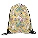 Produktbild fengxutongxue A School House Drawstring Backpack Travel Bag Gym Outdoor Sports Portable Drawstring Beam Port Backpack for Girl Boys Woman Female
