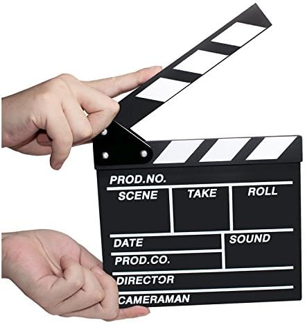 QHDZ Direktors Film Clapperboard Film Clapperboard Schiefers Board Clapper Board