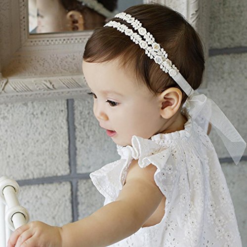 Stirnbänder Transer® Baby Unisex Stirnband Halten Kopf Spitze Sterne Haarband Babyschmuck Babygeschenke & Taufe Größe: Im Alter von 1,5-5,5 Jahre alt - 8