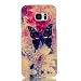 Produktbild Nancen Samsung Galaxy S7 Edge / SM-G9350 (5,5 Zoll) Hardcase Gefrostet Kunst Handyhülle Anti-rutsch Licht Dünn Etui Backcover Schutzhülle Gemalt Reliefmuster Ultra Klar Chrysantheme und schwarz Schmetterling Case