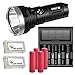 Produktbild Combo: Acebeam K65 Cree XHP70.2 LED De-Domed 6200 Lumen Flashlights w 4x 3500mAh 10A Sanyo 18650 batteries, Folomov A4 Fast Charger & 2x Eco-Sensa battery cases