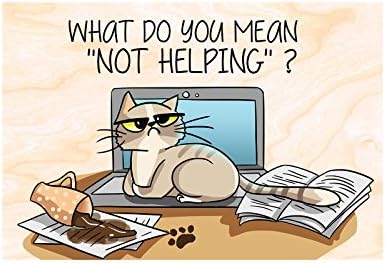 Handmade Wooden Joy Funny little gift for cat lover. REFRIGERATOR MAGNETS FRIDGE MAGNETS. Cat Sitting on Keyboard