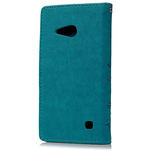 Nokia 730 H  lle Badalink Nokia 730 UltraSlim Schutzh  lle Leder PU Handyh  lle Handytasche Wallet Case St  nder Handyhuelle Cover f  r Nokia 730