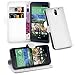 Produktbild Cadorabo Hülle für HTC Desire 610 - Hülle in ARKTIS WEIß – Handyhülle mit Kartenfach und Standfunktion - Case Cover Schutzhülle Etui Tasche Book Klapp Style
