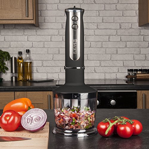 Savisto Premium 750 Watt Stabmixer mit 3-in-1 Zubehör Set – Onyx Schwarz - 3