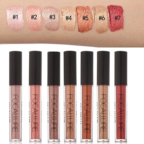 CRAVOG Nouveau Sexy Métallique Métal Mat Rouge à lèvres Liquide Lèvre Maquillage - 2
