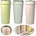 Produktbild LS-LebenStil LS Design Öko 400ml Coffee to Go Becher Trinkbecher Weizen Stroh BPA-Frei Kaffee Tee Cup Mug Grün Gelb 18,5cm