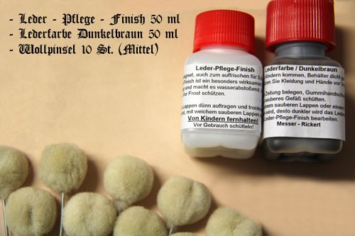 Leder Punzieren Starter – Set I, Leder Werkzeug (21 teilig) - 4