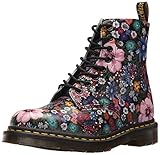 dr martens dark pink coated glitter 8-Loch-Schnürung ║ AirWair Sohle, die Öl- und Fettabweisend sowie abrieb- und rutschfest ist ║ Hitzeversiegelte Goodyear-Rahmennaht ║ Fersenschlaufe
