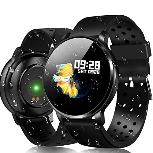 CatShin Pulsera Actividad Smartwatch Inteligente-CS06 Pulsera Deportiva Hombre Mujer Impermeable Reloj Inteligente con Pulsómetro Monitor de Ritmo Cardíaco Podómetro Fitness Tracker para Android/iOS