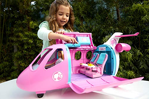Barbie GJB33 - Reise Traumflugzeug Flugzeug mit Puppe und Zubehör, Puppen Spielzeug ab 3 Jahren - 2