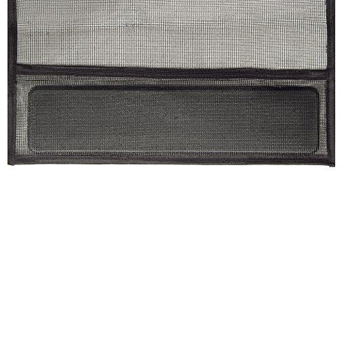 easy life Insektenschutz Tür Vorhang 125 x 240 cm Polyester Anthrazit Lamellenvorhang mit PVC Klemmleiste Fliegenvorhang - 5